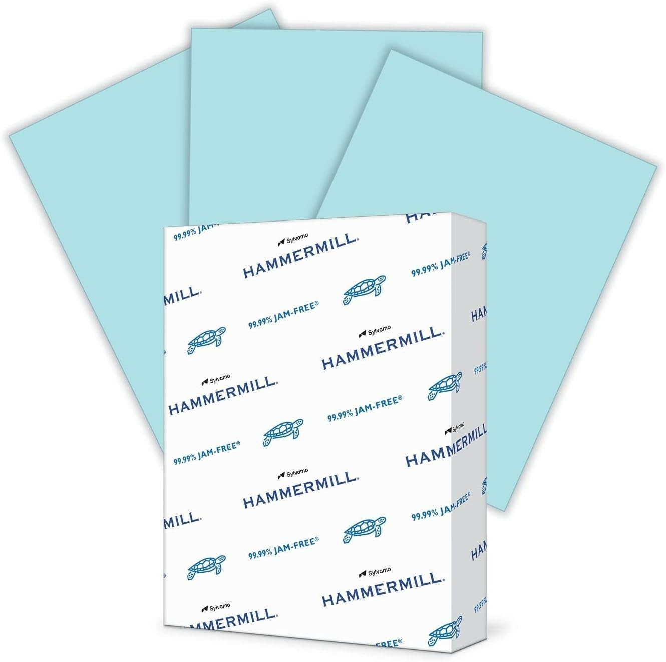 Vibrant 20 lb Blue Colored Paper, 500 Sheets, 30% Recycled – Jam-Free Efficiency
