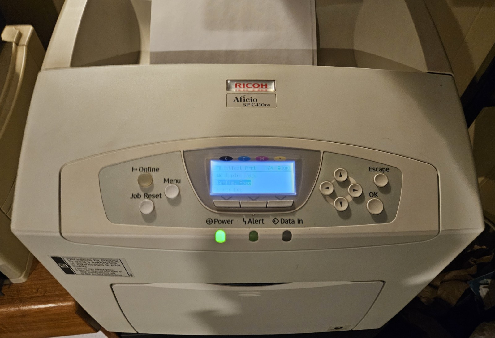 Ricoh Aficio SP C410DN Workgroup Laser Printer