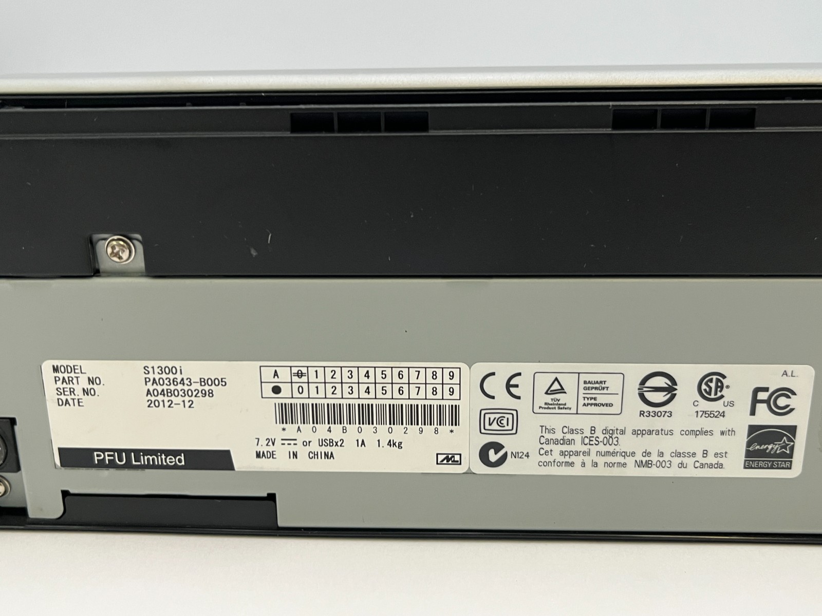 Fujitsu S1300i ScanSnap Document Scanner Tested Works LOT OF 8
