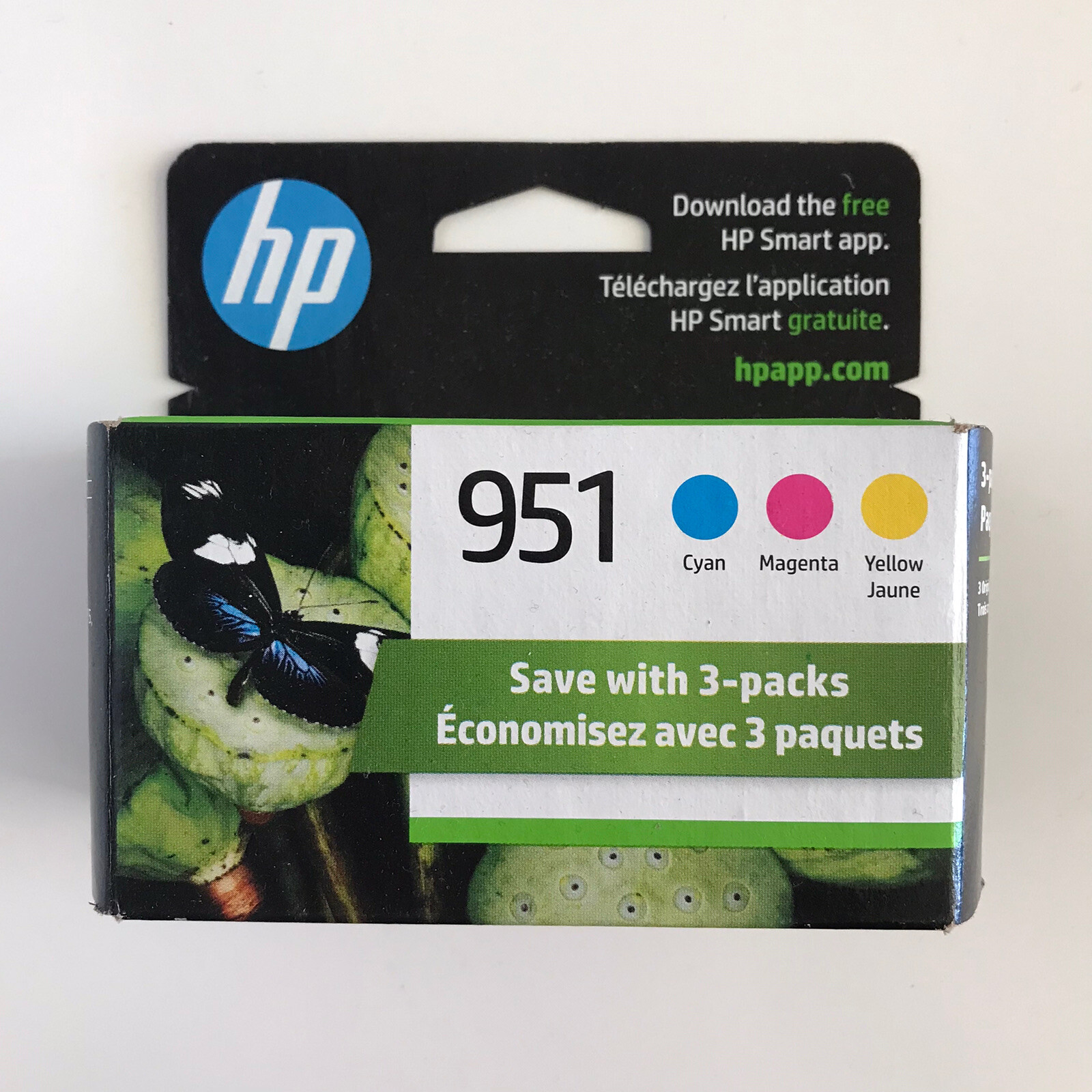 4/2024 + Genuine 3 Pack HP 951 Cyan Magenta Yellow Ink Cartridges CR314FN OEM