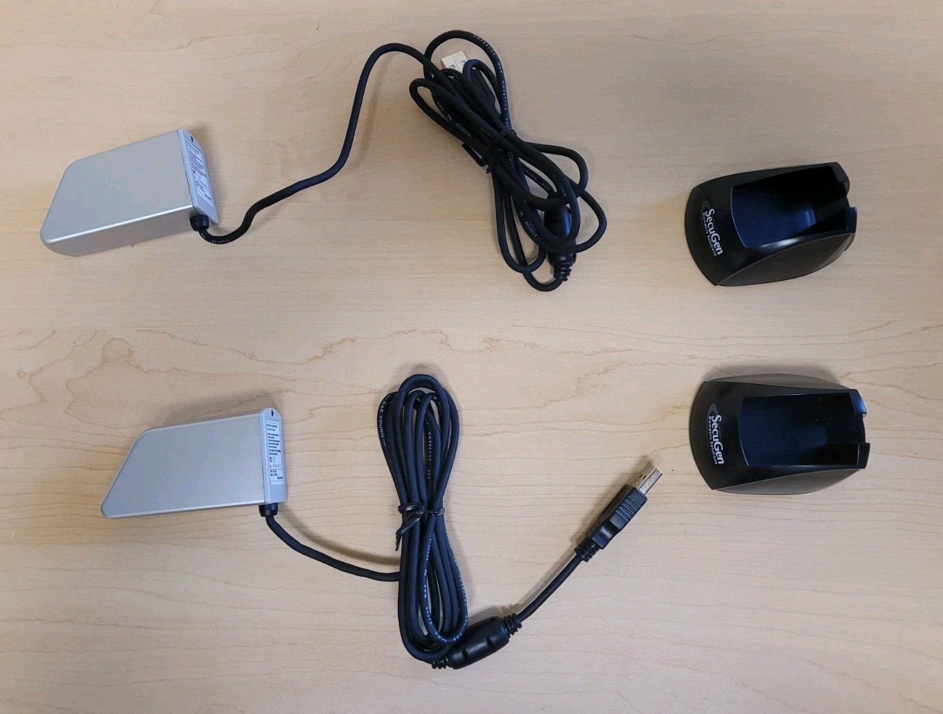 LOT OF 2 SecuGen BIiometric Fingerprint Scanner HGDUP2e – OPEN USED