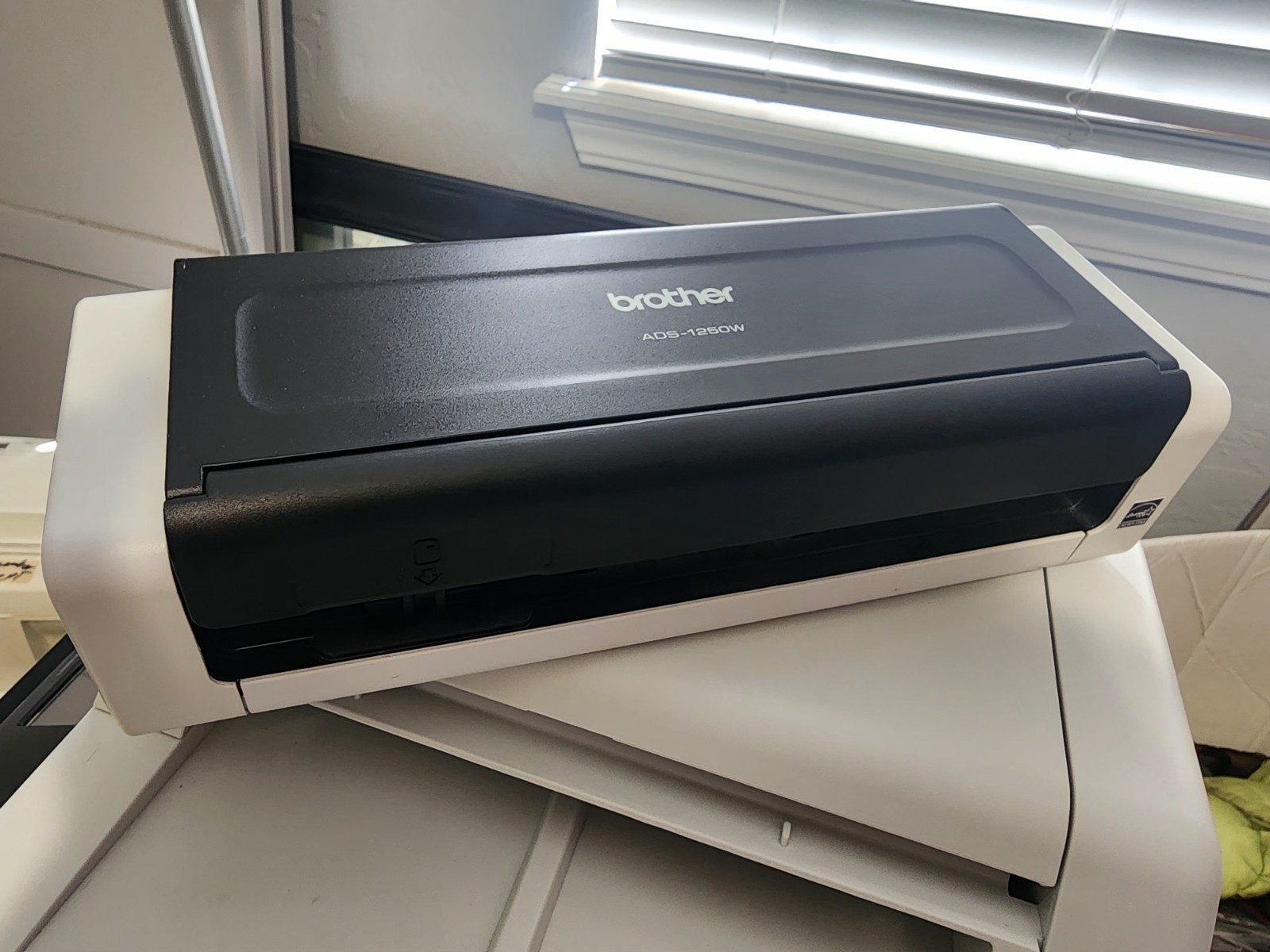 Brother ADS-1250W Portable Duplex Color Desktop Scanner With ADAPTER