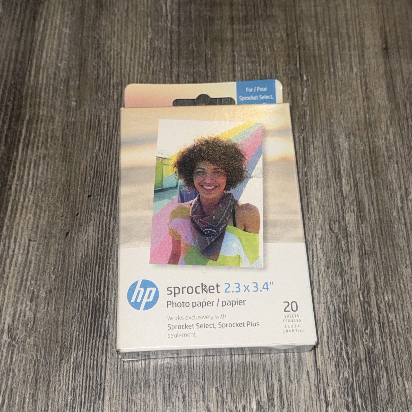 HP Sprocket 2.3 x 3.4” Zink Sticky-backed Photo Paper (20 Sheets)