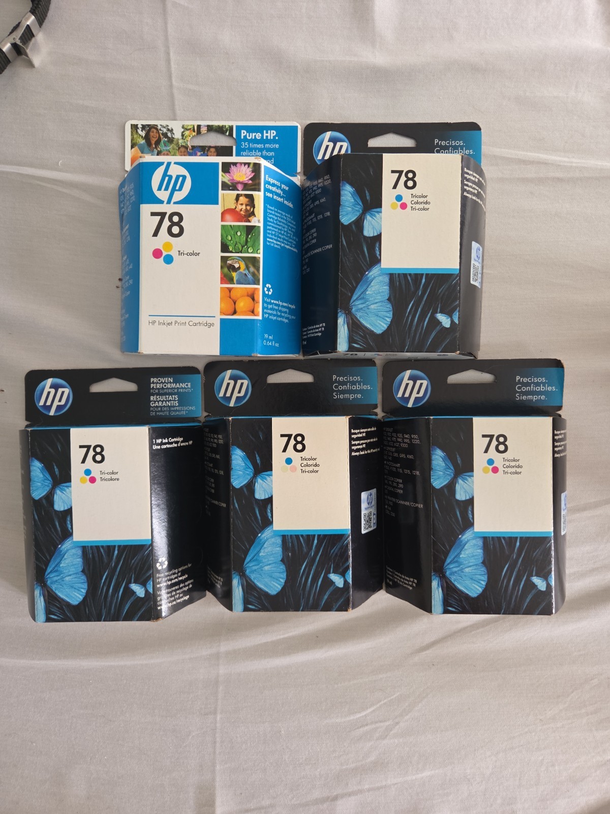 New Sealed Genuine HP 78 Tri-Color Ink Cartridge – Multiple Available
