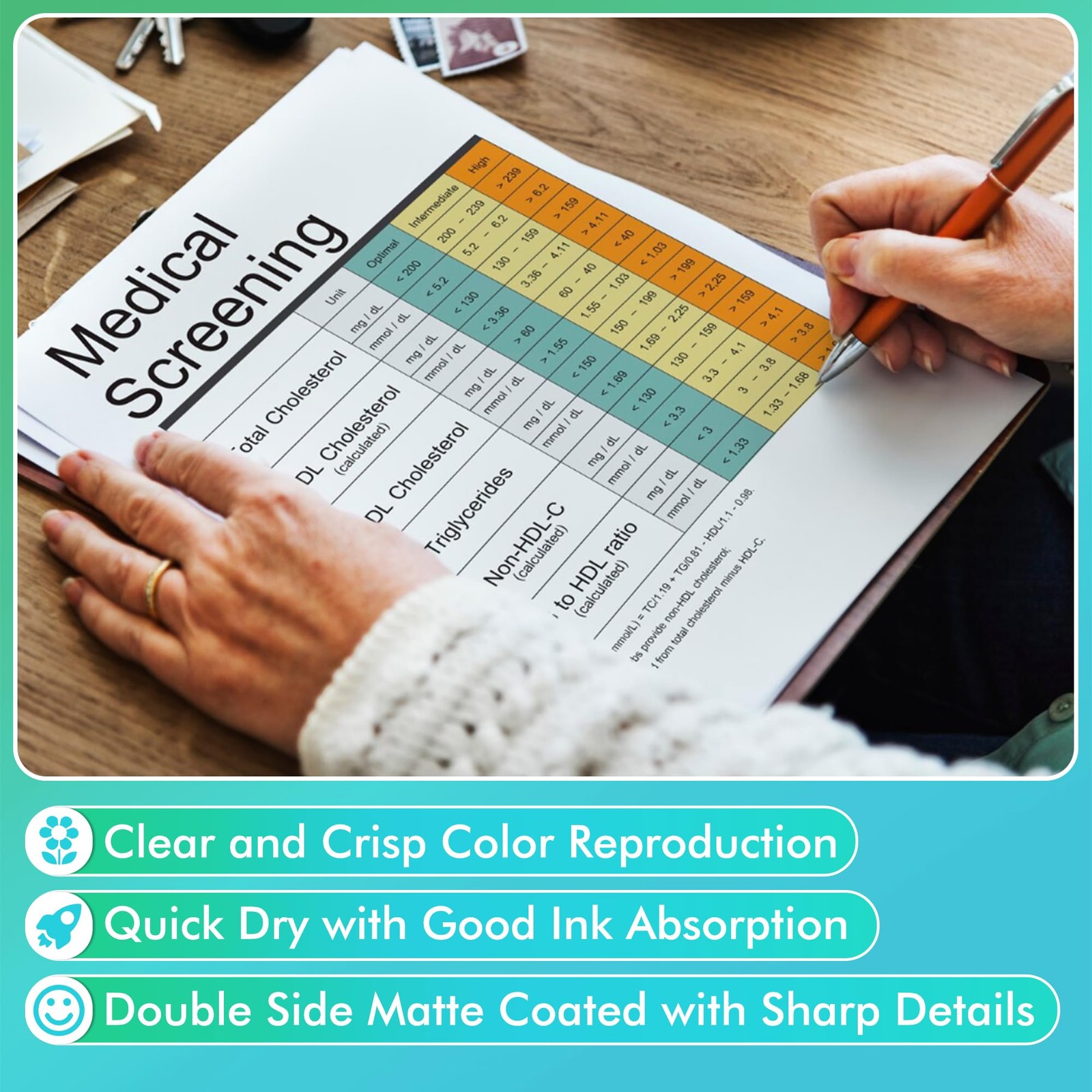 Koala Double Sided Thin Matte Printer Paper 13×19 Inch 32LB 110 Sheets