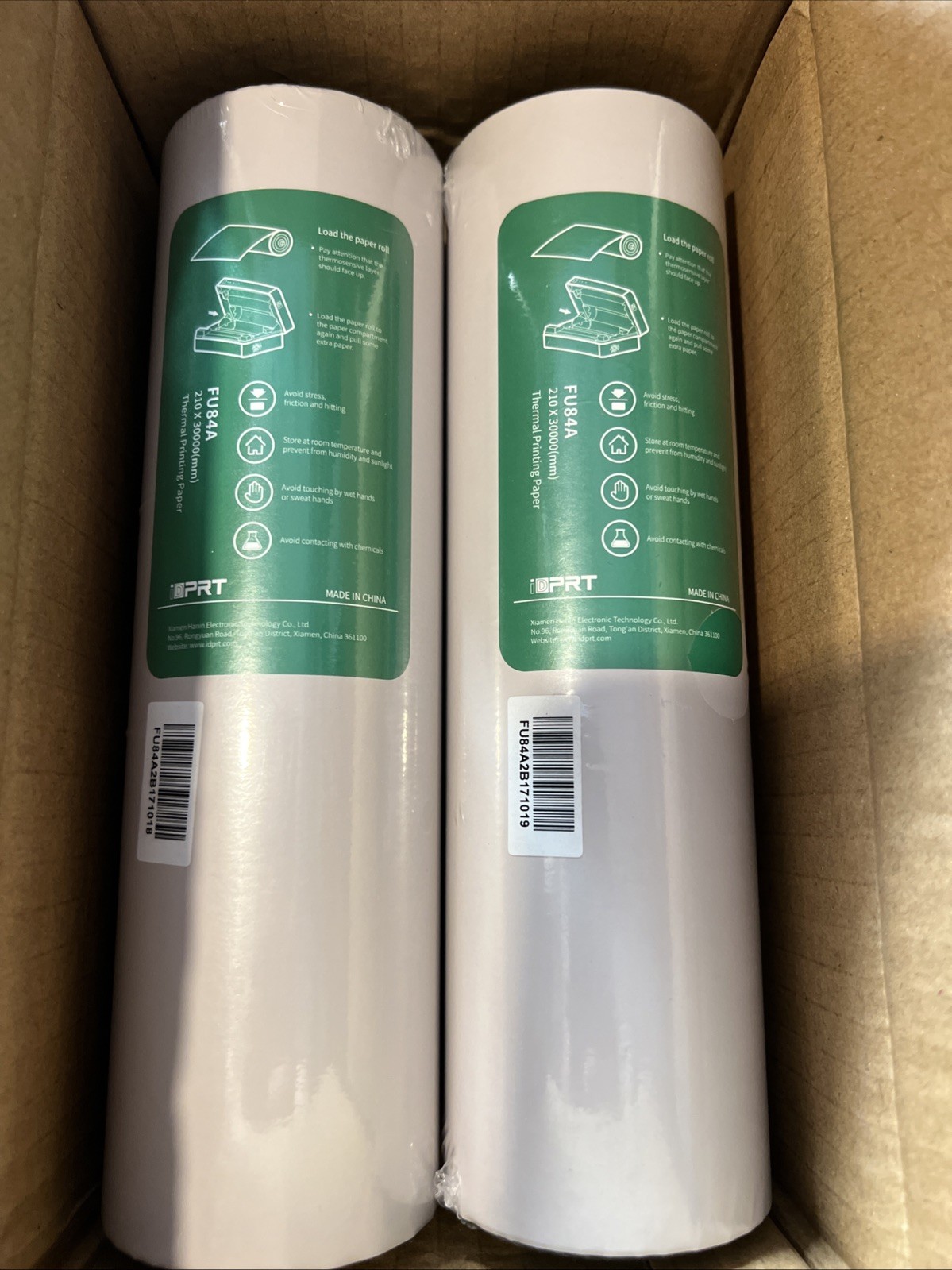 IDPRT 200 Sheets A4 Thermal Printer Paper – 2 Rolls