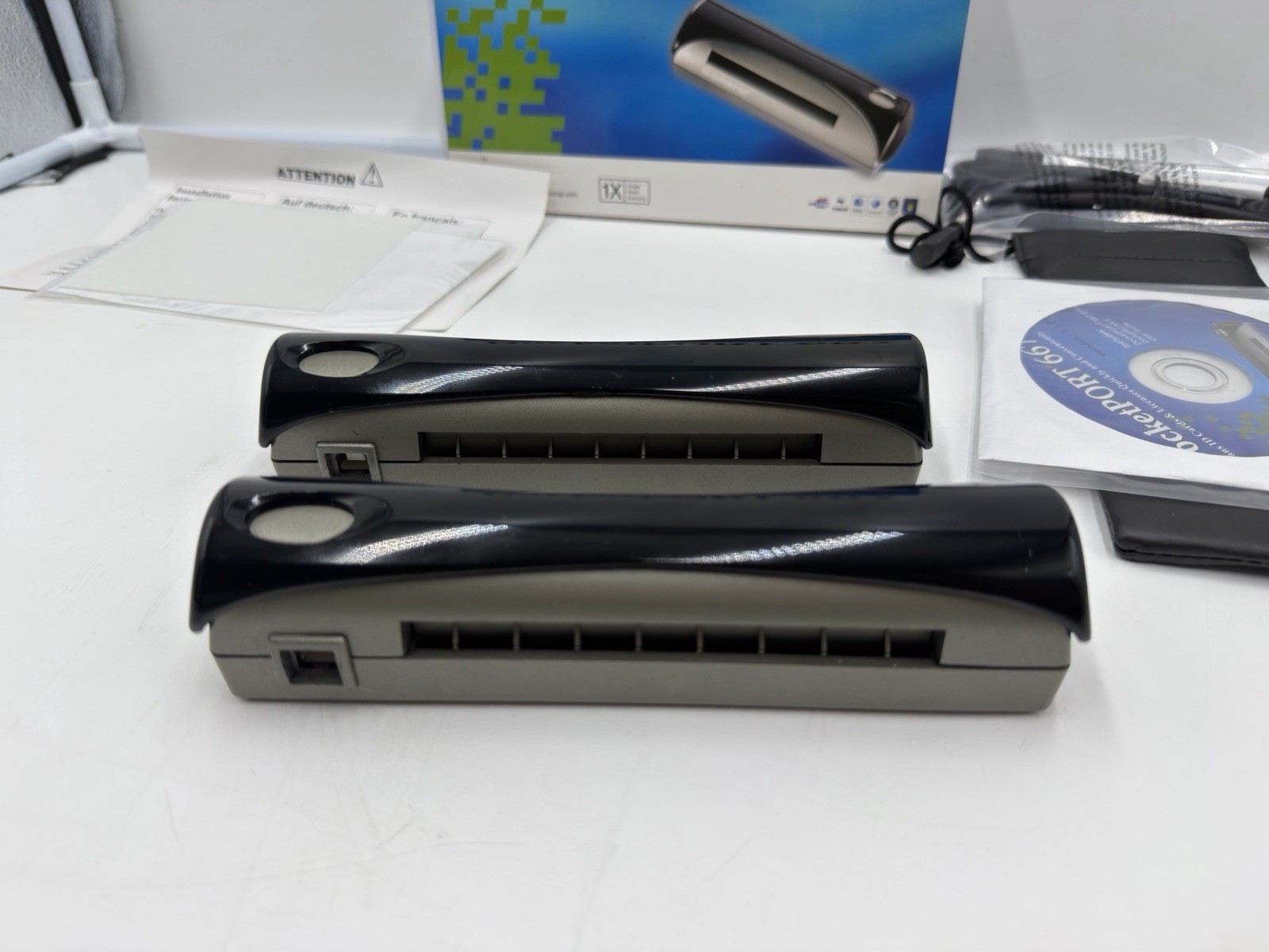 2 Docketport 667 Simplex Card Scanner Only One With Box And Manual ++