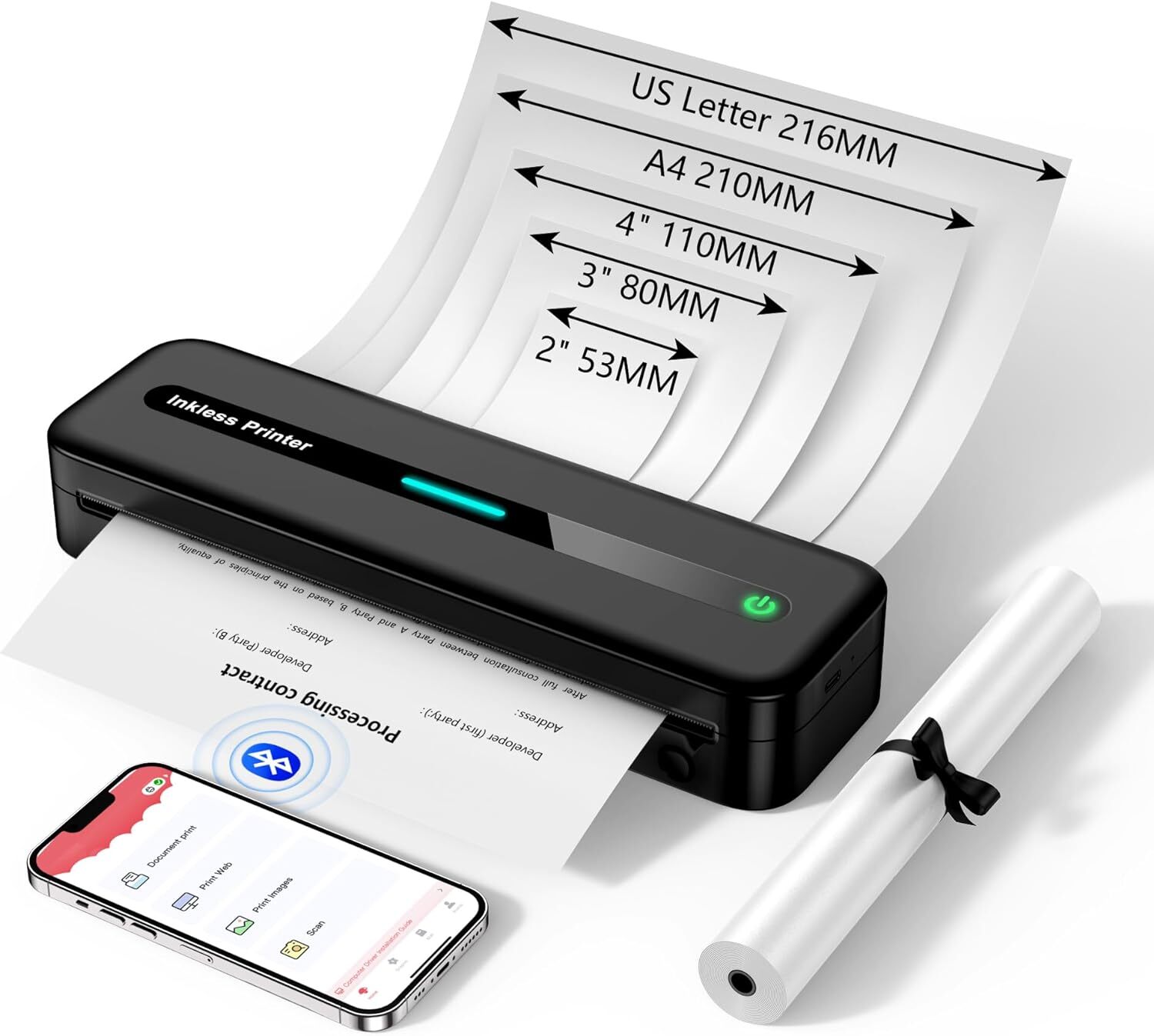 Phomemo M832 Portable Printer [Upgrade] Portable Printer Wireless for Travel LOT