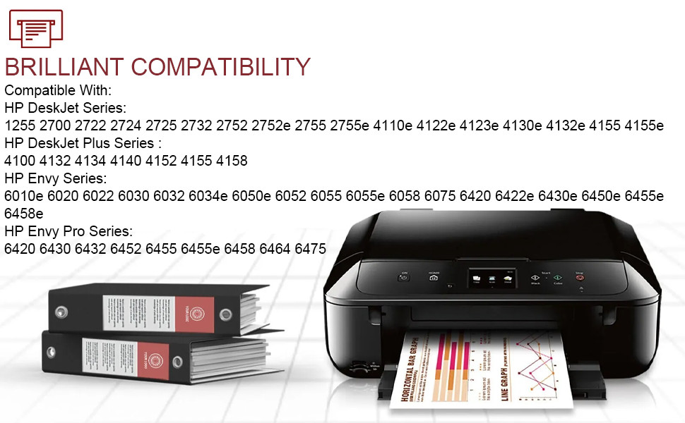 67xl Ink Cartridges for HP Ink 67 XL For deskjet 2700 Envy 6000 6055 Printer