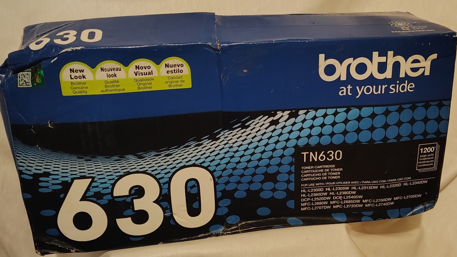 Brother TN630 Black Toner Cartridge Standard Yield Brand New Sealed Box