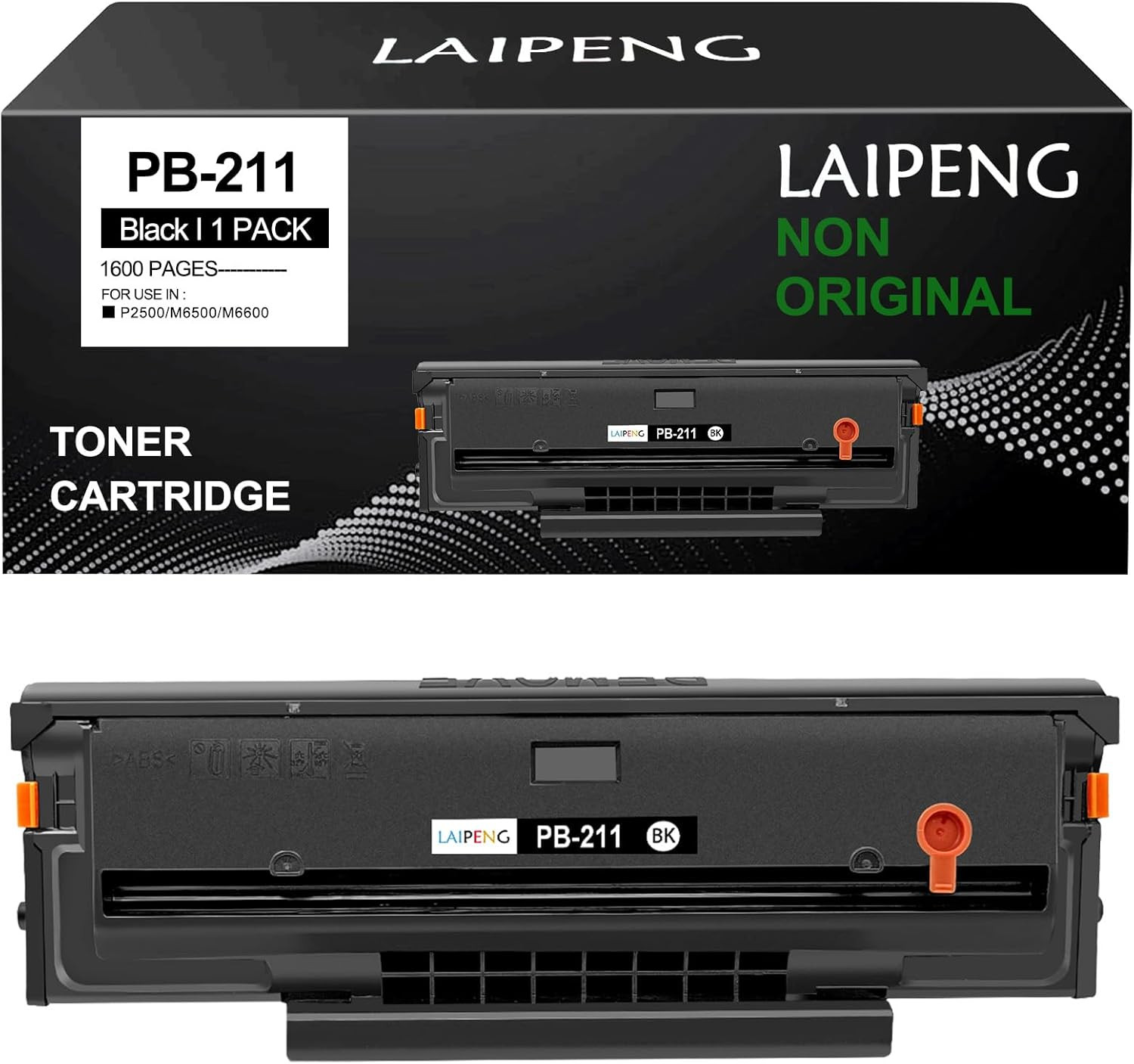 PB211 Black Toner Cartridge Compatible for P2502W P2500W Printers | 1 pack,1600