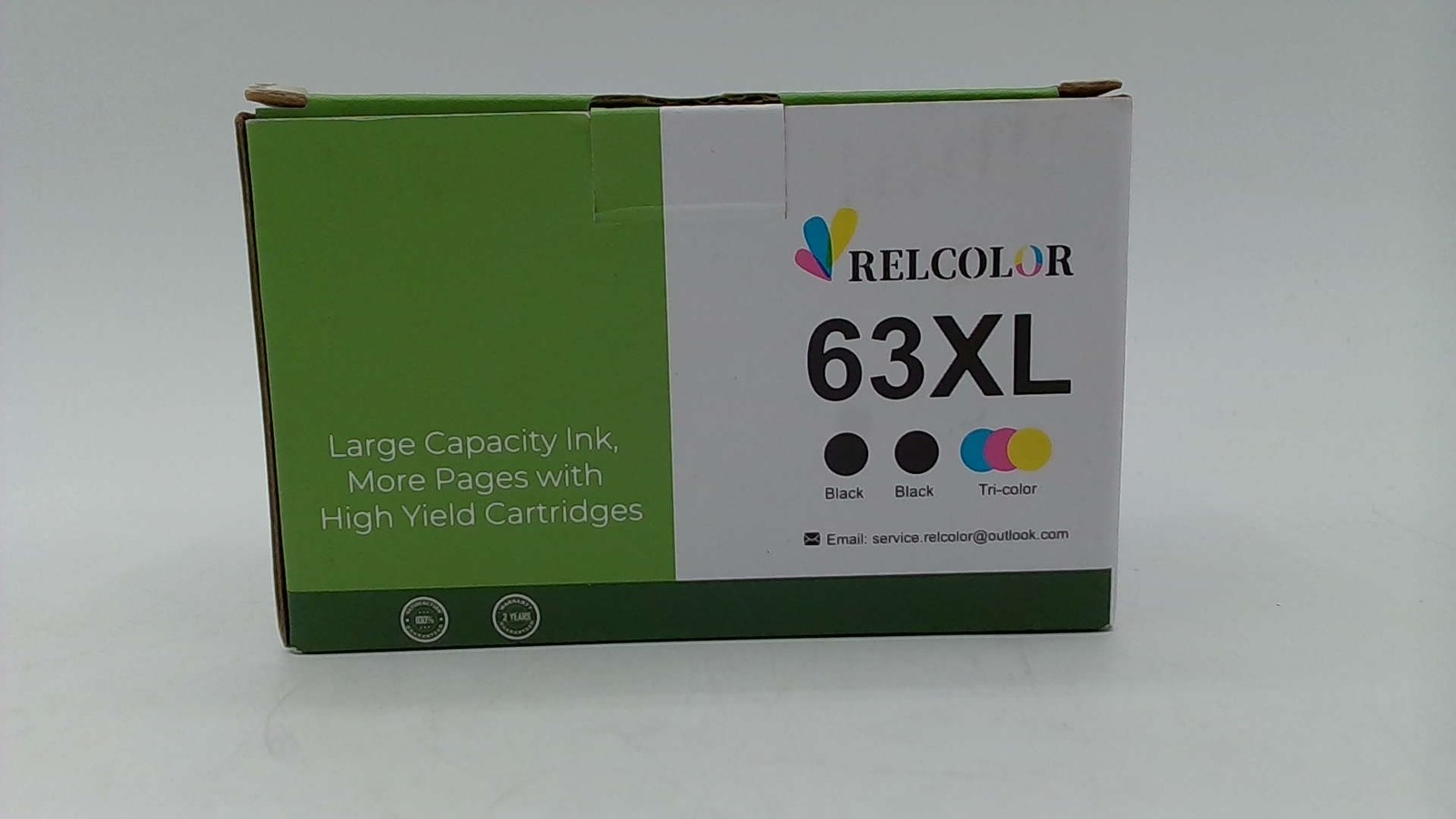 RELCOLOR 63XL Black Color Ink Cartridges Combo Set EXP 03-2028