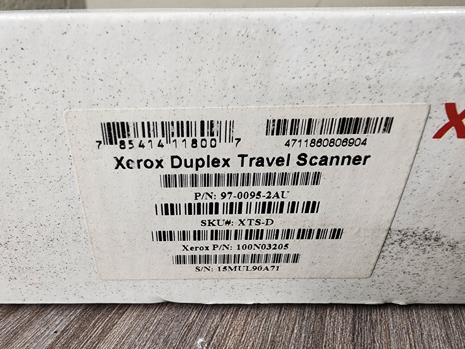 Xerox Duplex Travel Scanner USB Portable Double-Sided