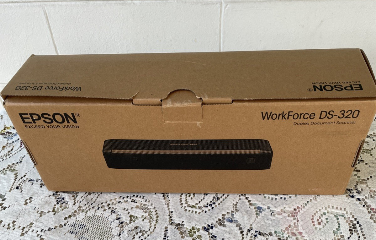 Epson WorkForce DS-320 Compact Duplex Color Document Scanner USB 3.0 Pre-Owned