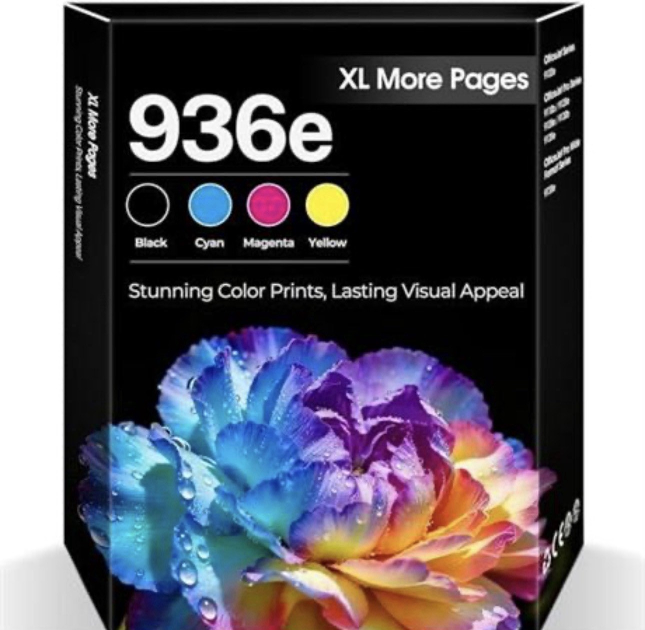 936e 936XL Ink Cartridges Combo Pack For HP OfficeJet Pro 9125e 9135e