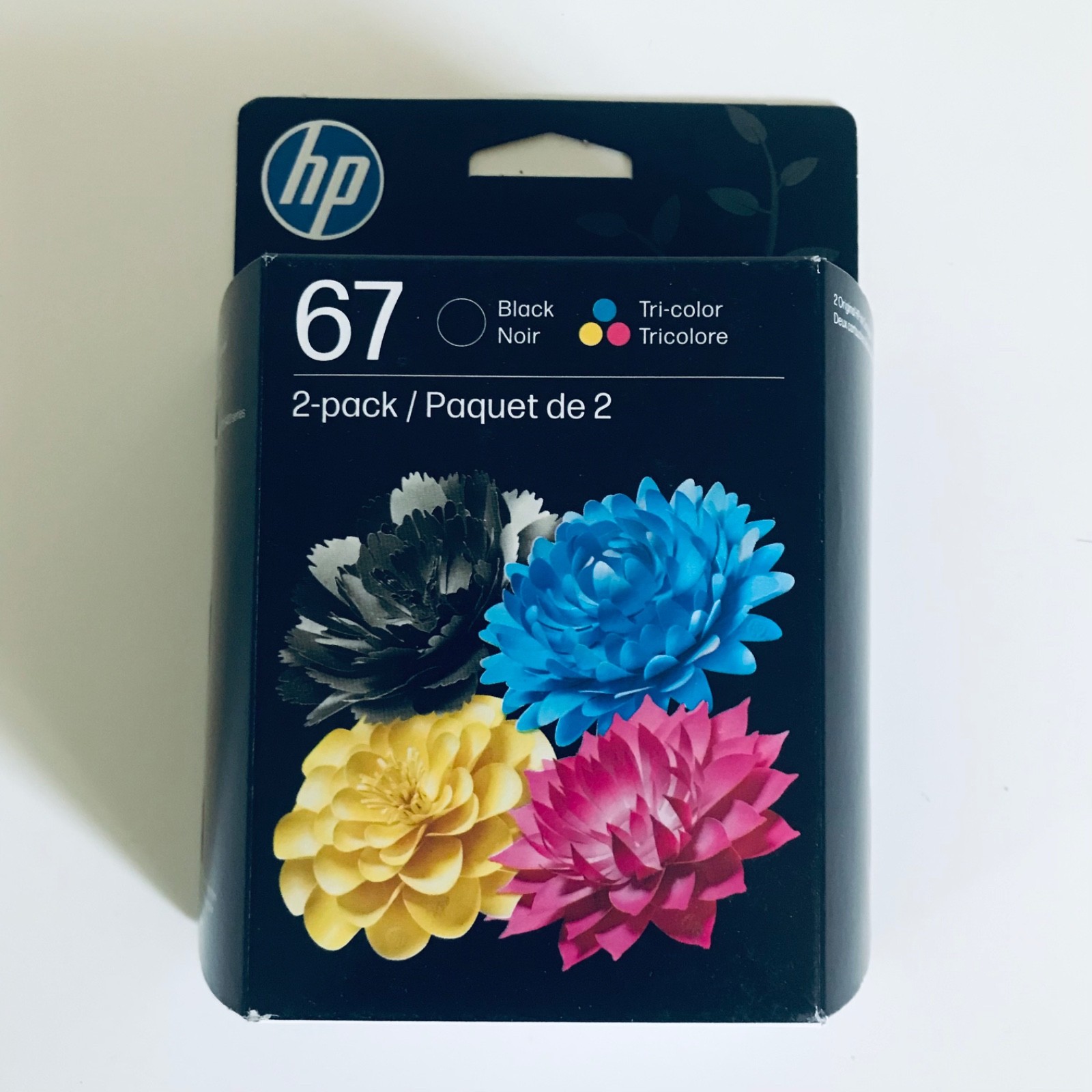 2027 HP 67 Ink Cartridges Black Tri-Color Combo Pack Genuine OEM Sealed OEM