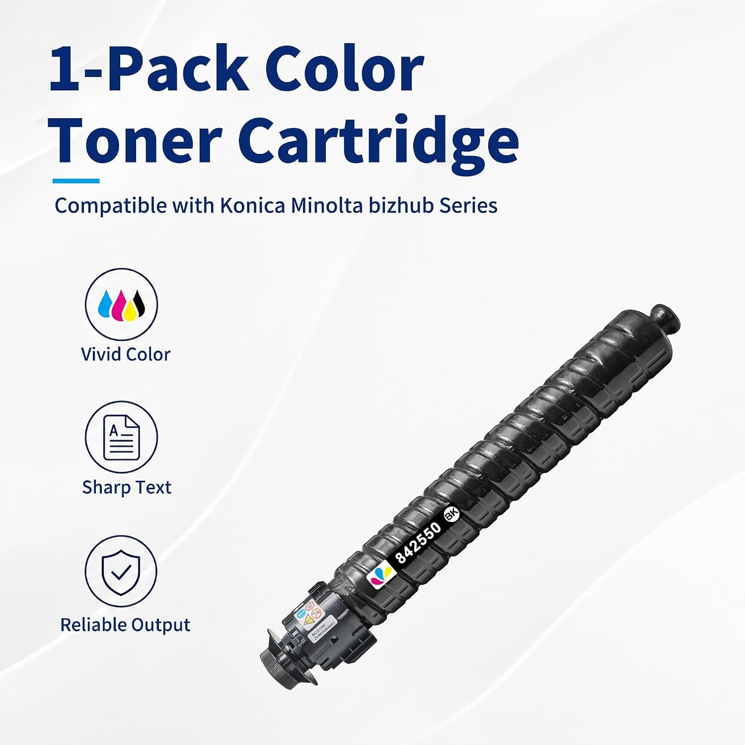 842550 Black Toner Cartridge Ricoh IM C3010 C3510 1-Pack Compatible BN