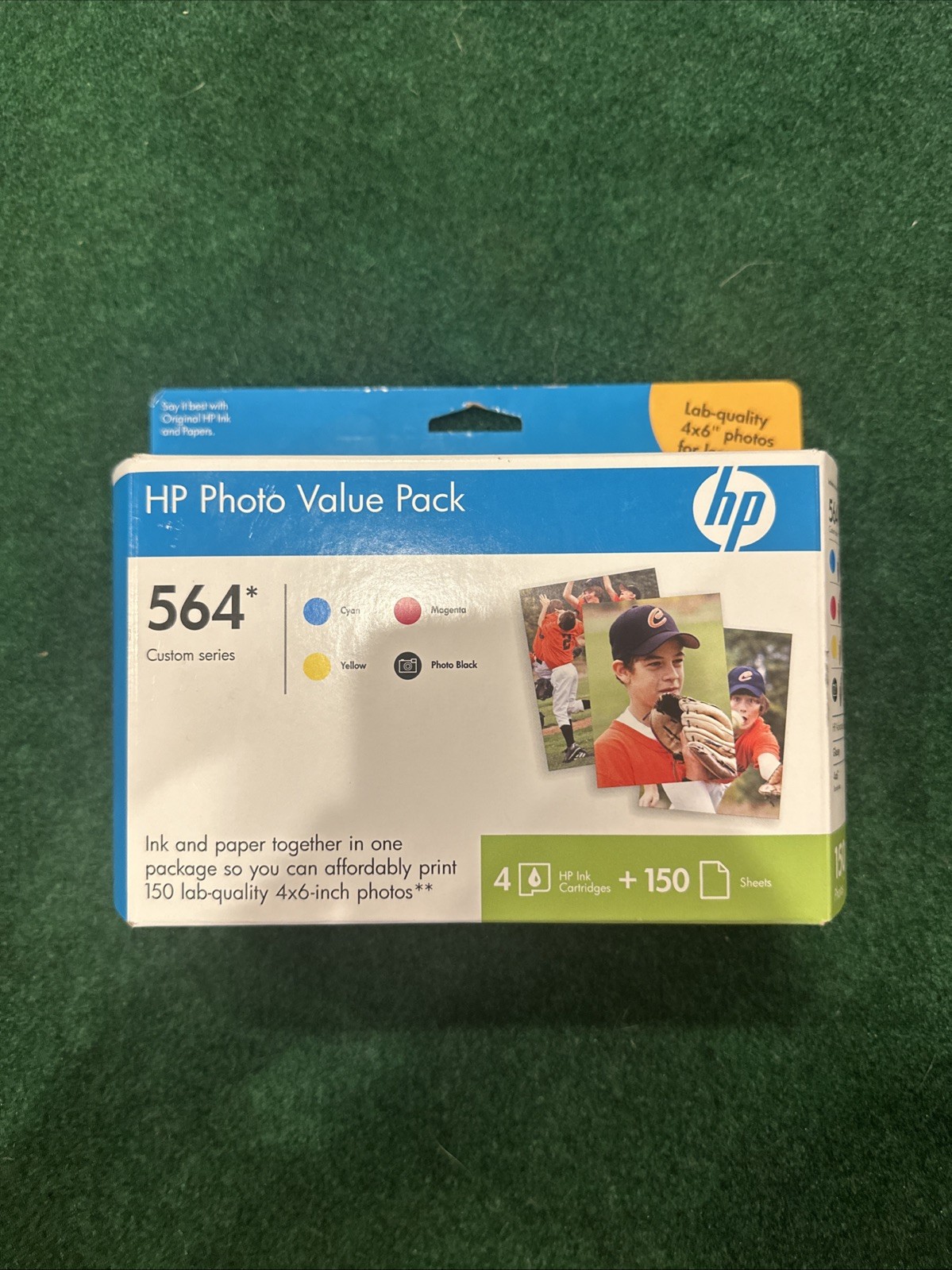 HP Photo Value Pack 564 Cyan Magenta Yellow Cartridges + 150 Photo Paper Sheets