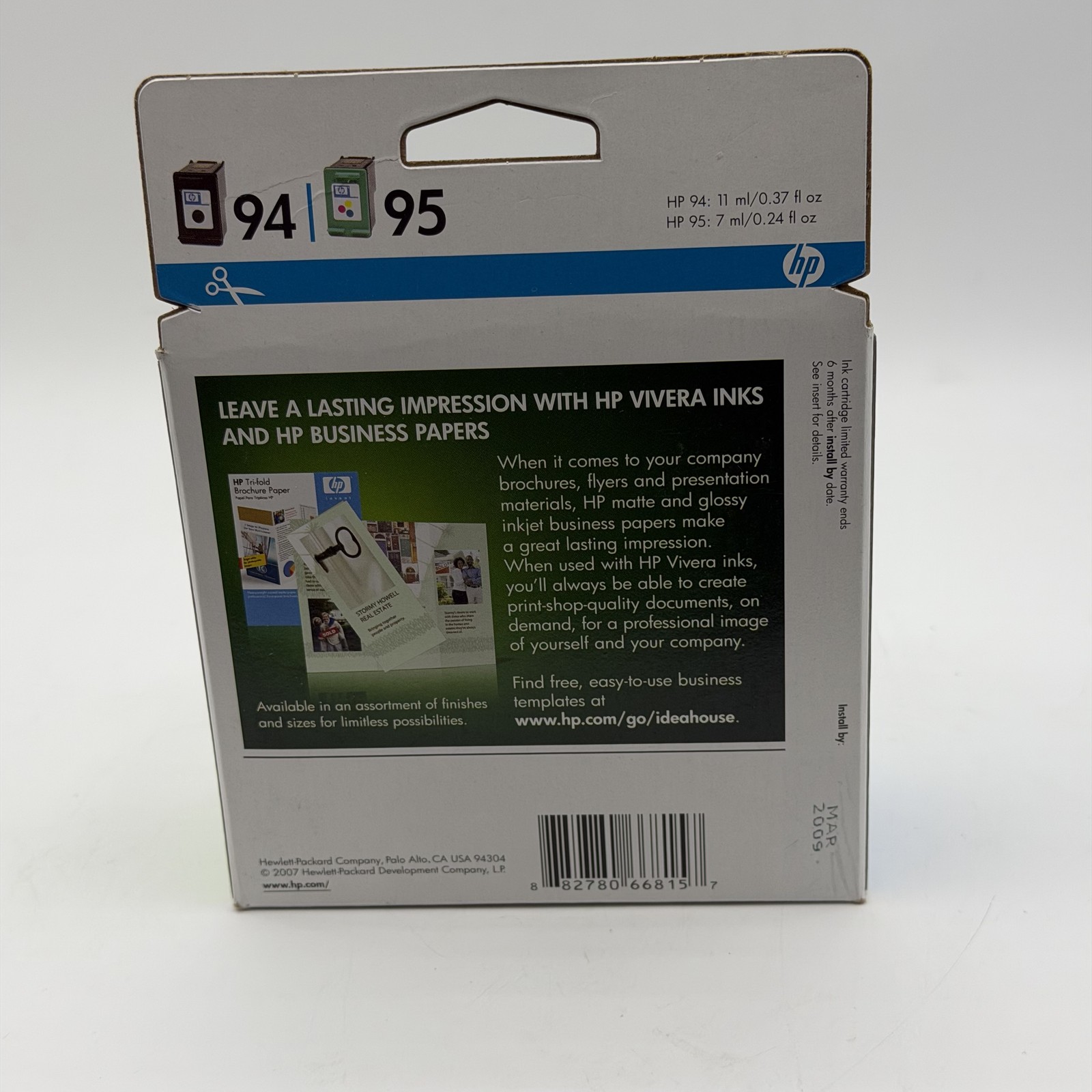 HP C9354FN 94 95 Combo Black Tri-Color Ink Cartridge Vivera Deskjet Officejet