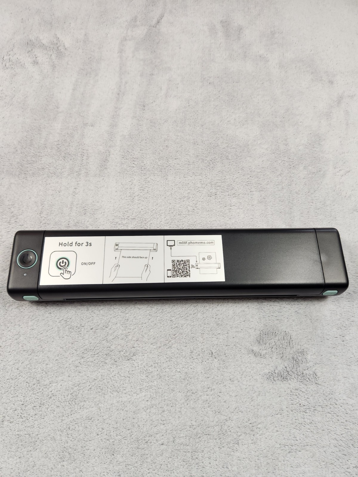 Phomemo M08F Portable Thermal Printer Bluetooth Inkless + Case – Tested Works!