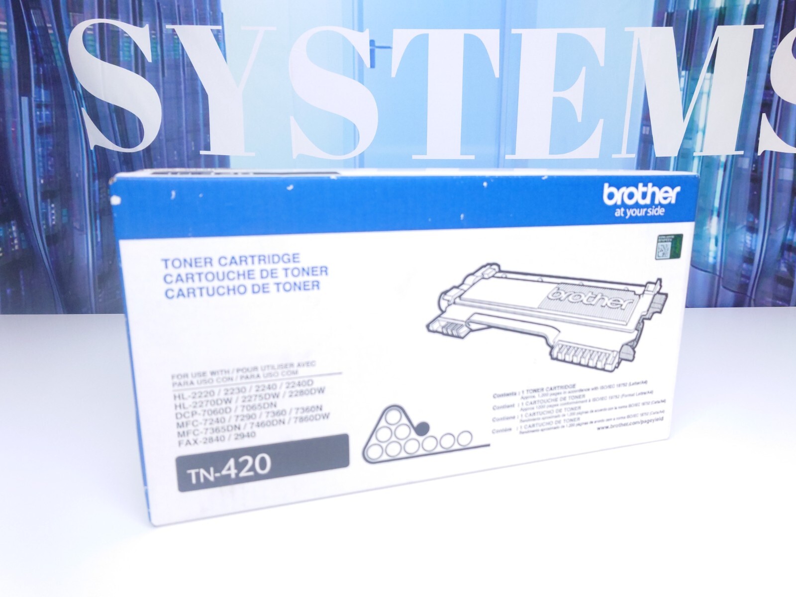 Brother TN-420 Black Toner Cartridge 012502626763 Genuine Sealed Toner