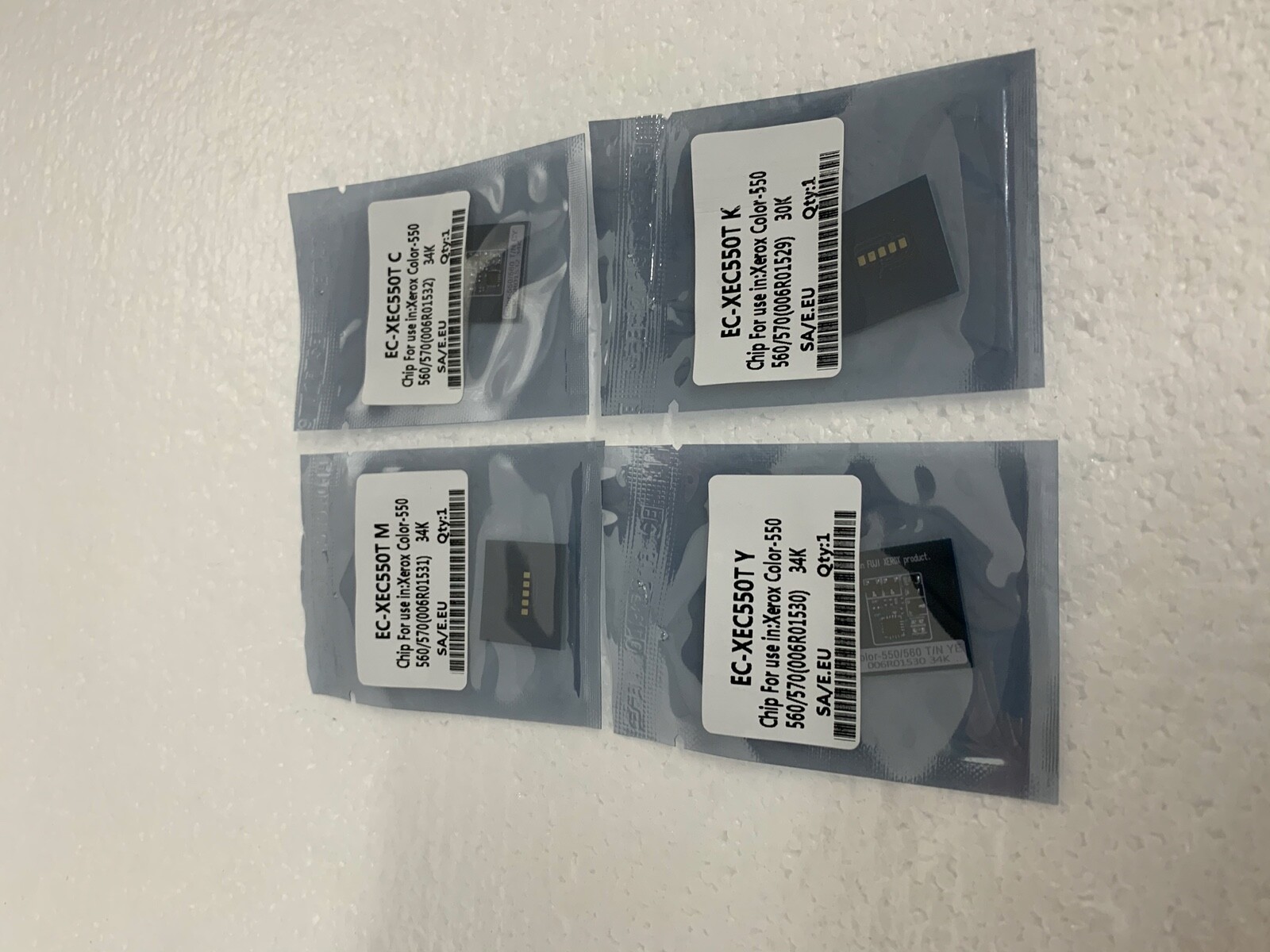 4x Toner Reset Chip for Xerox Color 550 ,560 ,570 (006R01529-006R01532) Europe V