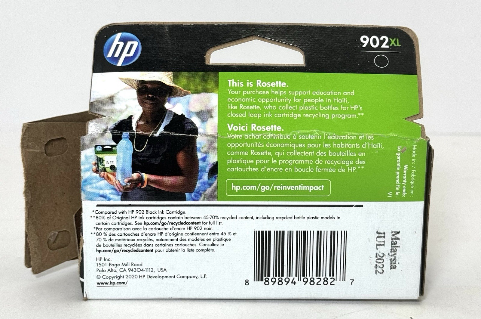 New Genuine HP 902 XL Black Ink Cartridge Expires 07/2022 Office Jet Office Pro