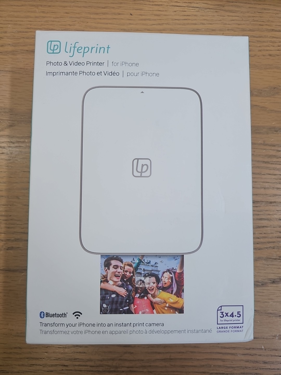 Lifeprint Portable 3″x4.5″ Photo and Video Printer for iPhone (White) NEW!!