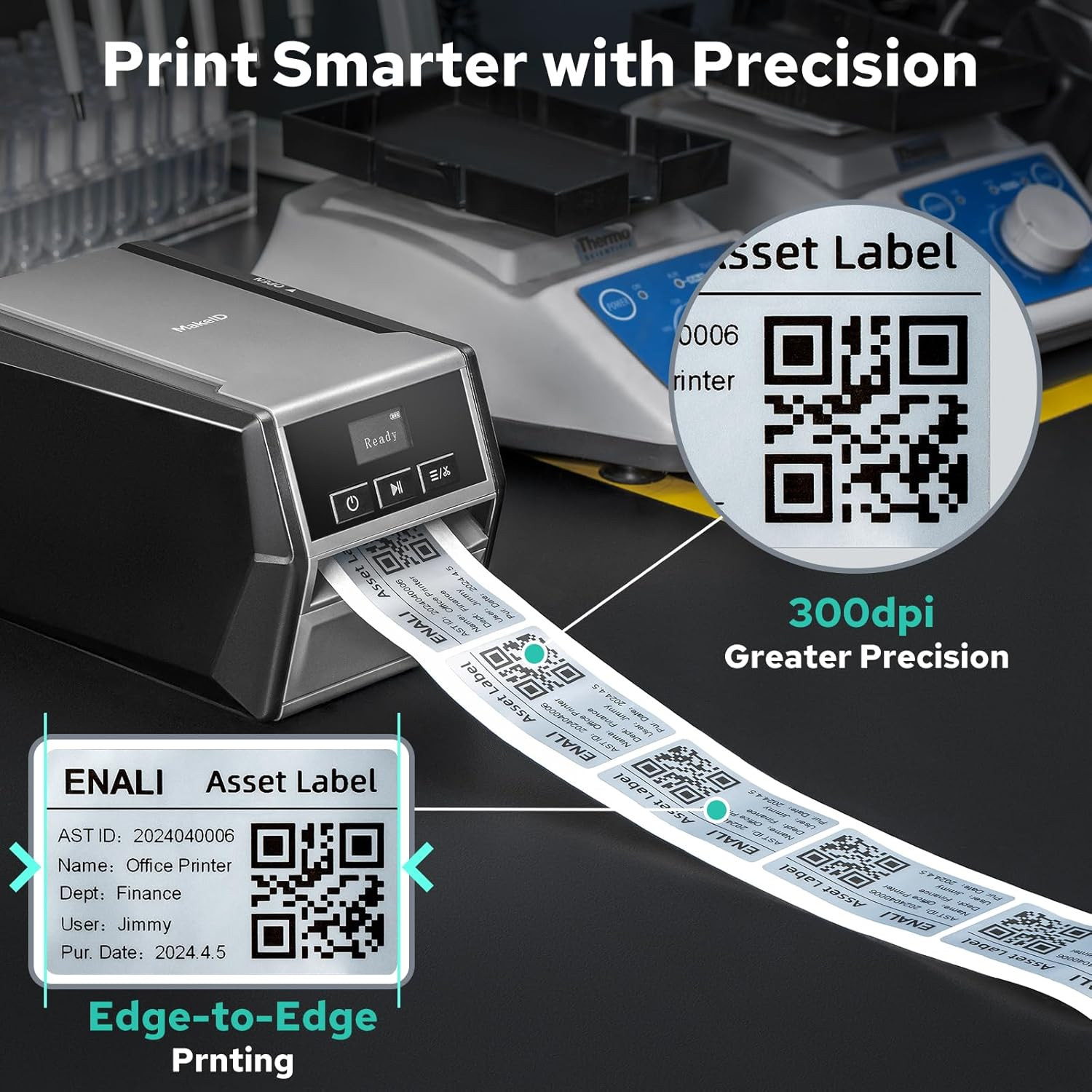 D50 Industrial Label Printer – Heavy-Duty, Mobile & PC Compatible, 2600mAh Batte