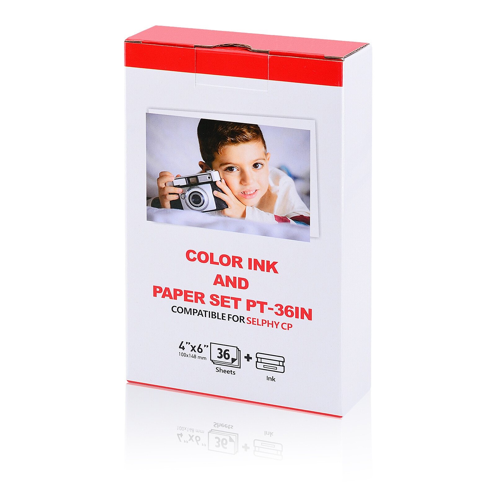 Compatible for Canon Selphy KP-36IP Ink Cartridges 4X6 36 Photo Paper KP-36IN