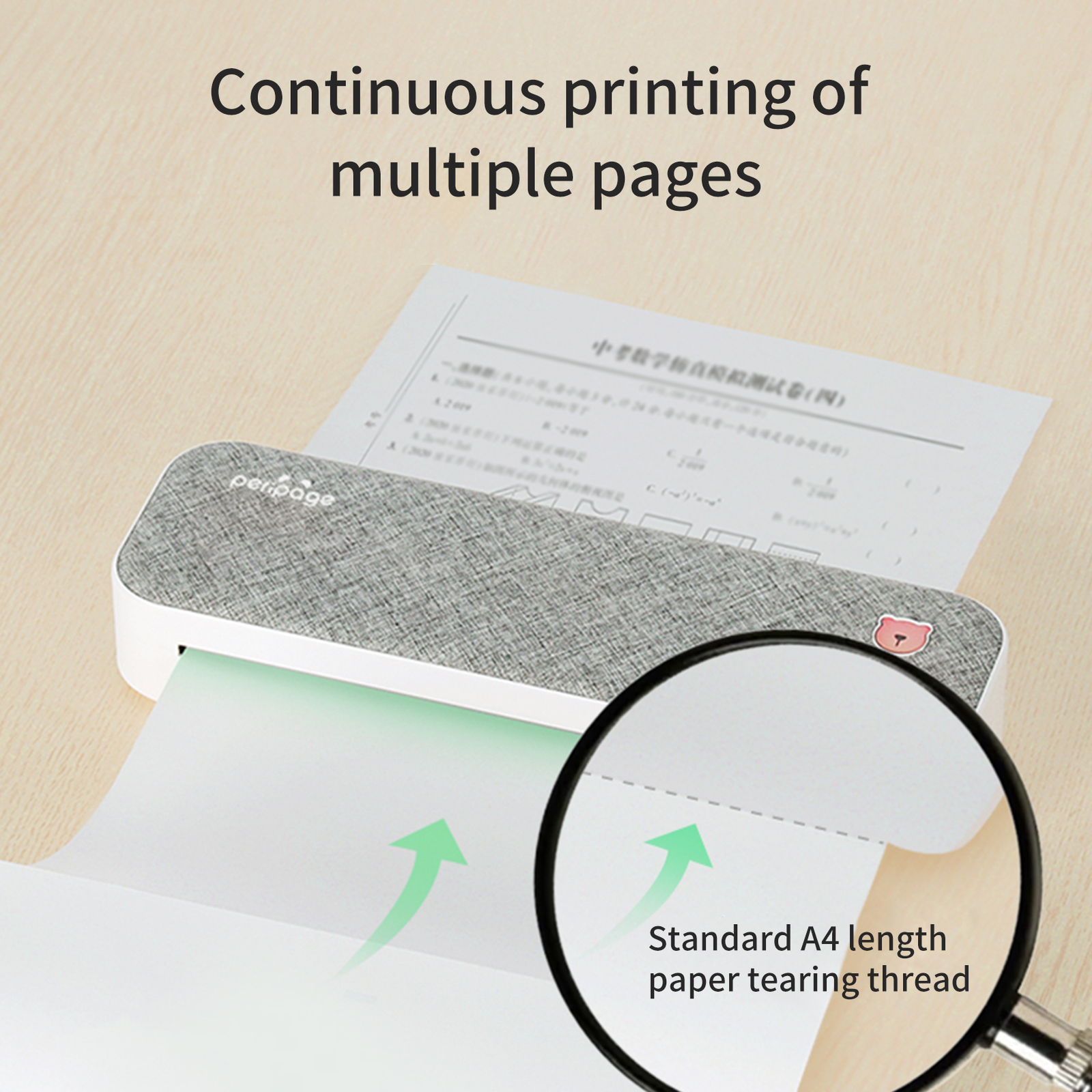 PeriPage Fold Thermal Paper Compatible with PeriPage A40 Thermal Printer M1A7