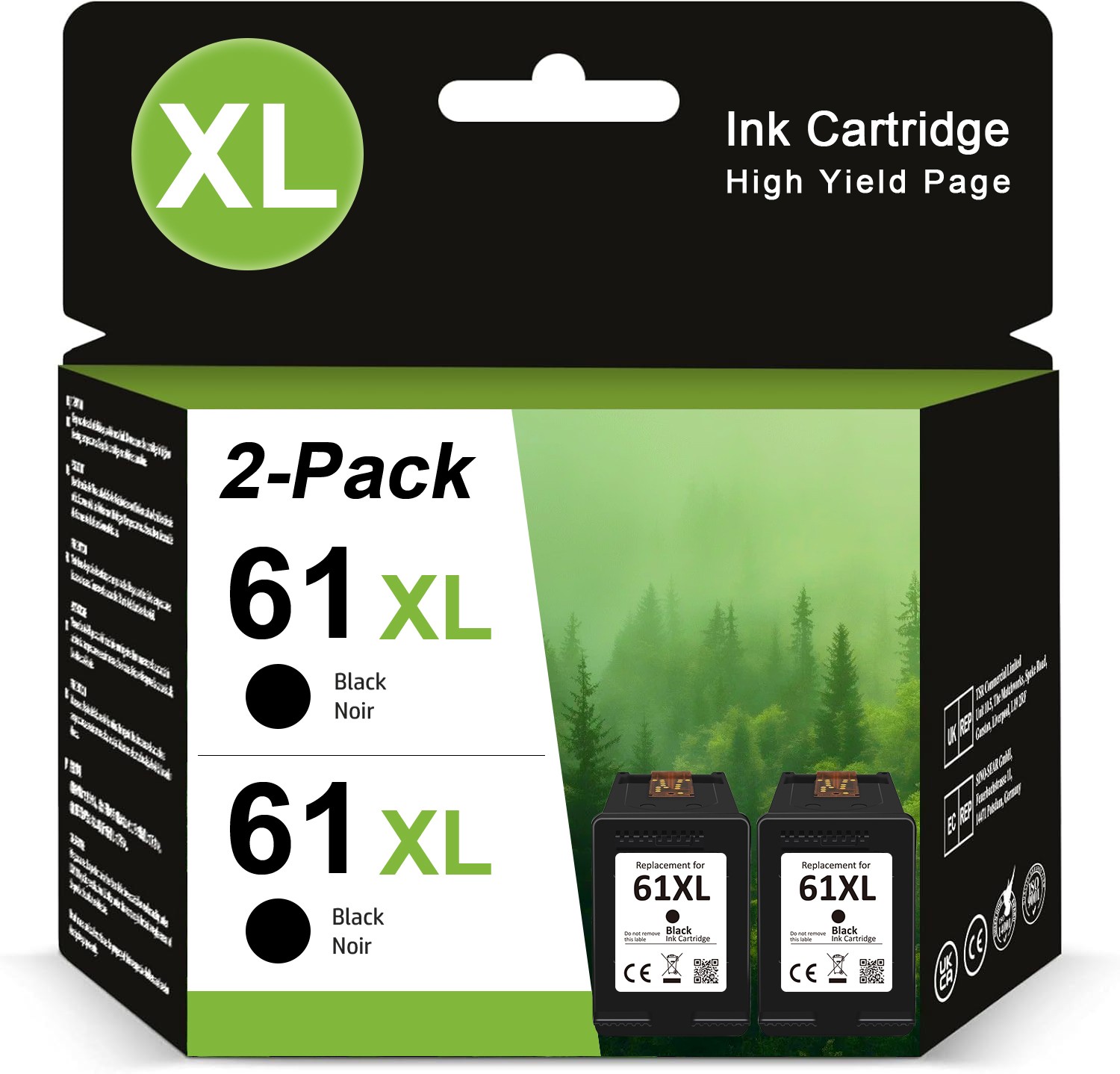 61XL 61 XL Ink Cartridge For HP 61 ENVY 4500 4501 4502 4504 5530 5535 Printer