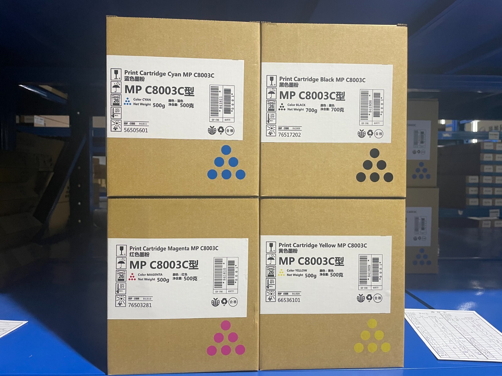 Japan Replacement Toner for Ricoh MP C6503 C8003 IM C6500 C8000 CMYK