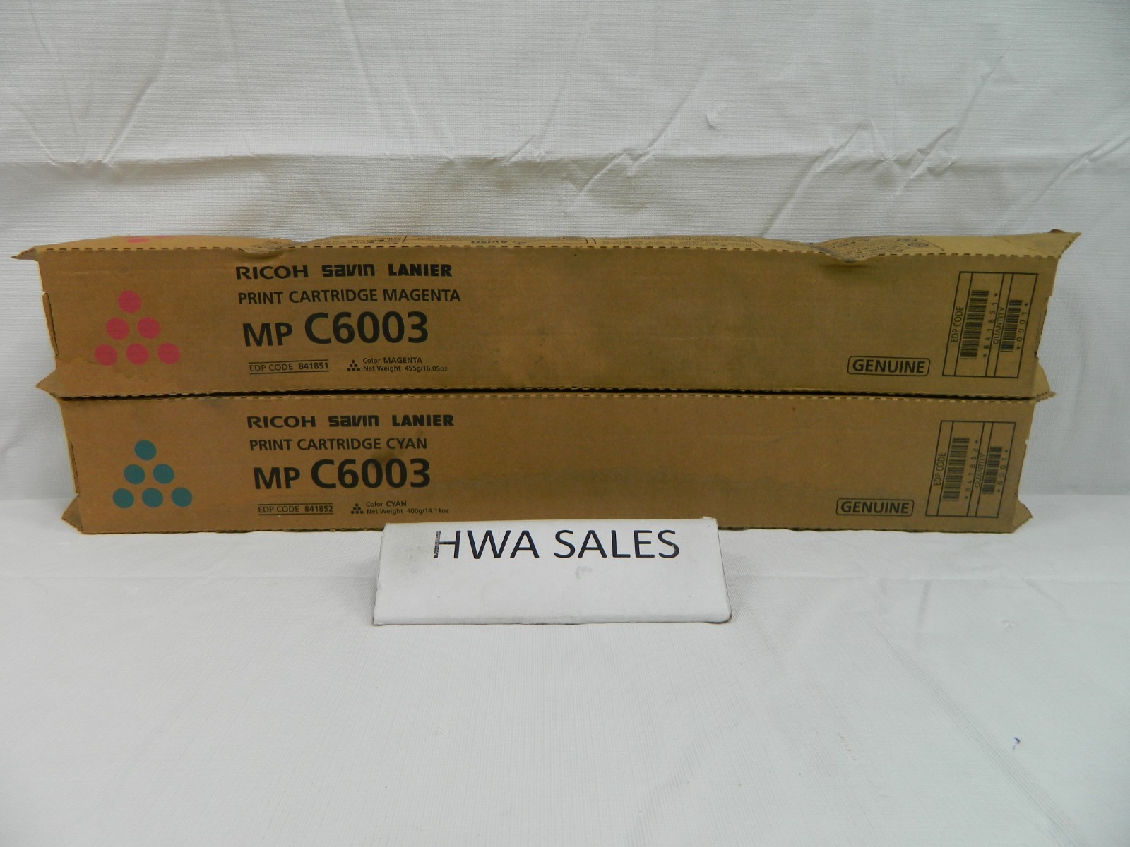 2 Gen Ricoh Type MP 6300 toners 841851 841852 CM NEW OEM – Rough Boxes