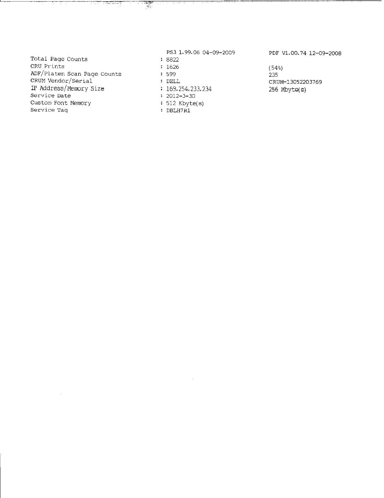 Dell 2335dn Monochrome All In One Printer Duplexer Pg. Ct. 8822 WORKING Video