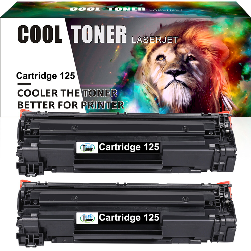 2PK CRG125 C125 Black Toner Cartridge Compatible with Canon imageCLASS LBP6030w