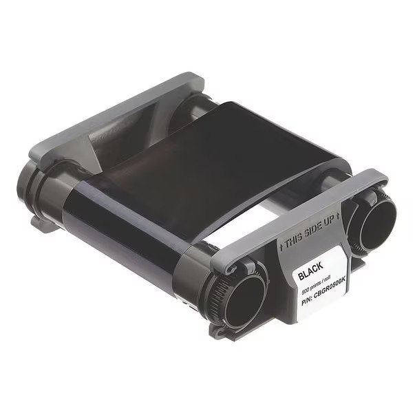 Badgy ID Card Printer Ribbon,Black,8 in. H CBGR0500K Badgy CBGR0500K