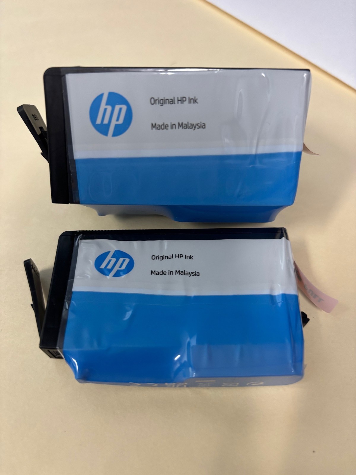 Genuine HP 910 cyan 910XL black Ink Cartridges – Factory Sealed Plastic – No Box