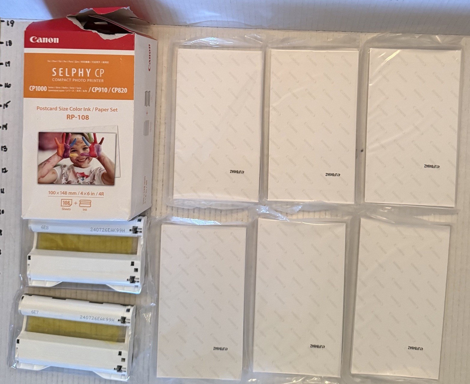 Canon Selphy Colored Ink Paper Set RP-108