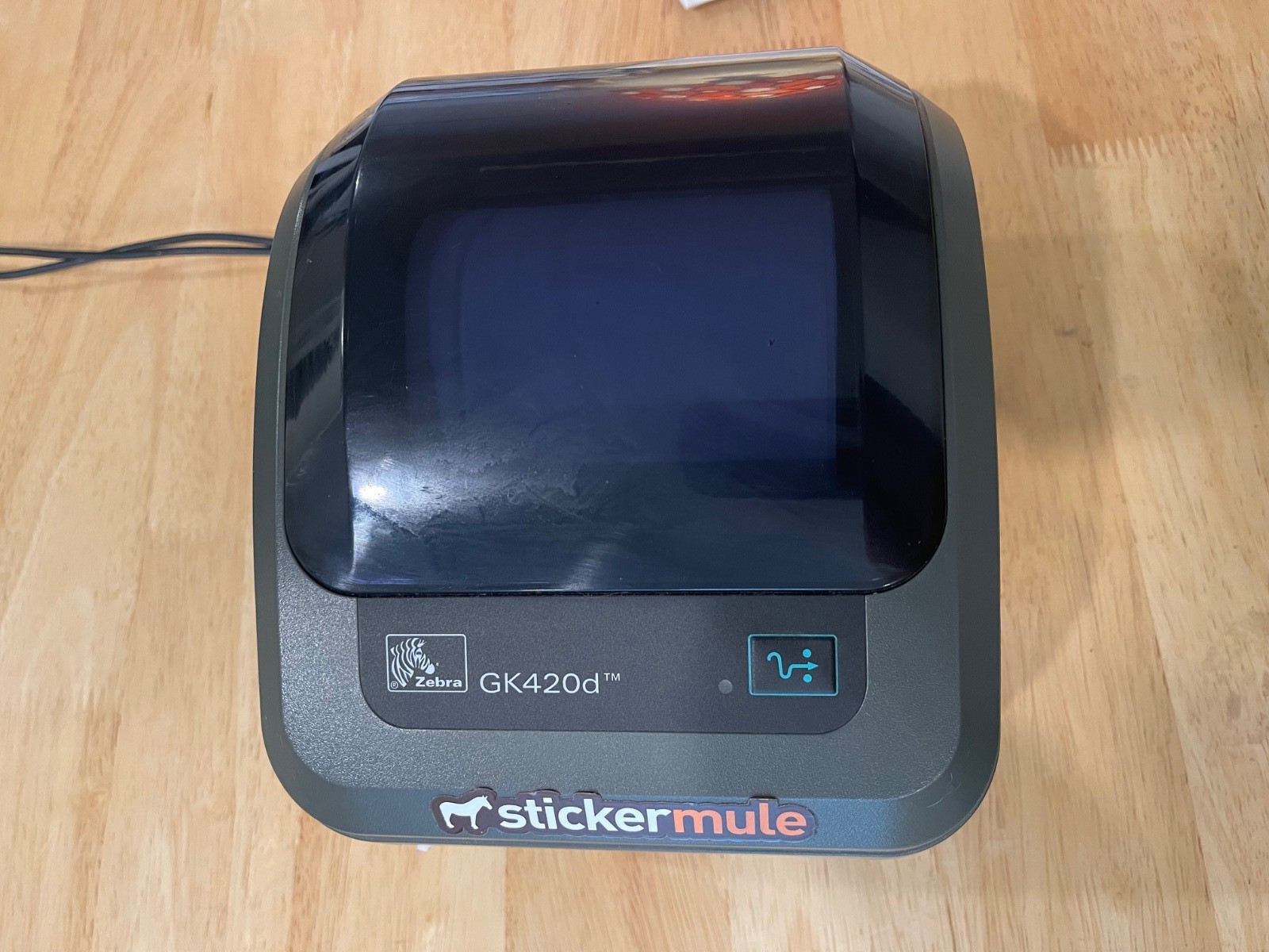 Zebra GX420D Desktop Thermal Label Printer – Working w Cables Included