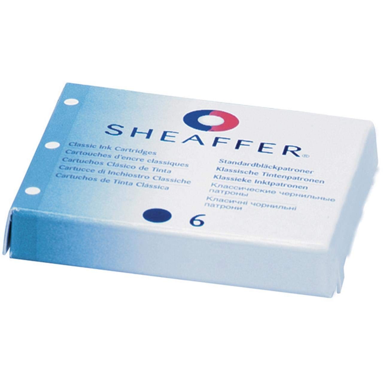 Sheaffer Skrip Ink Cartridges, Black, 6 Shelf Pack 6 Count (Pack of 1), Black