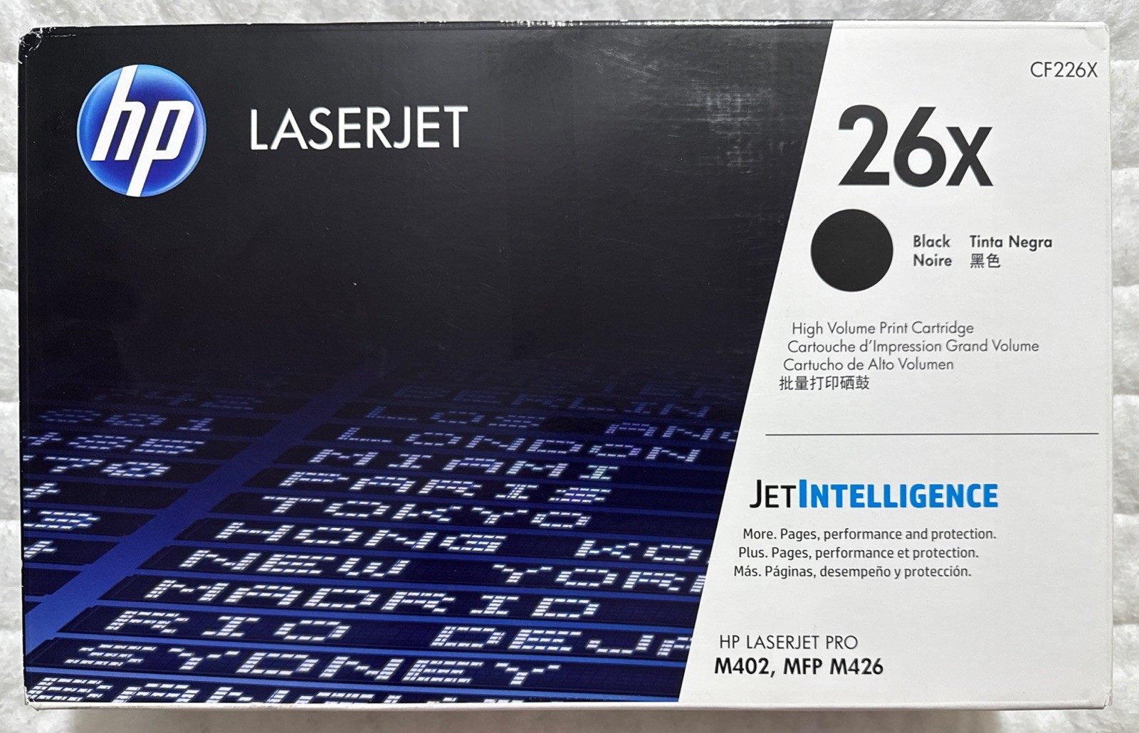 HP 26X Black Toner CF226X For LaserJet Pro M402, MFP M426 Sealed