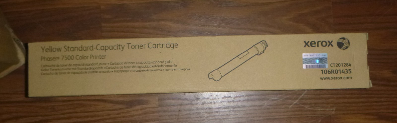 Xerox 106R01435 Standard Capacity Toner Cartridge – Yellow