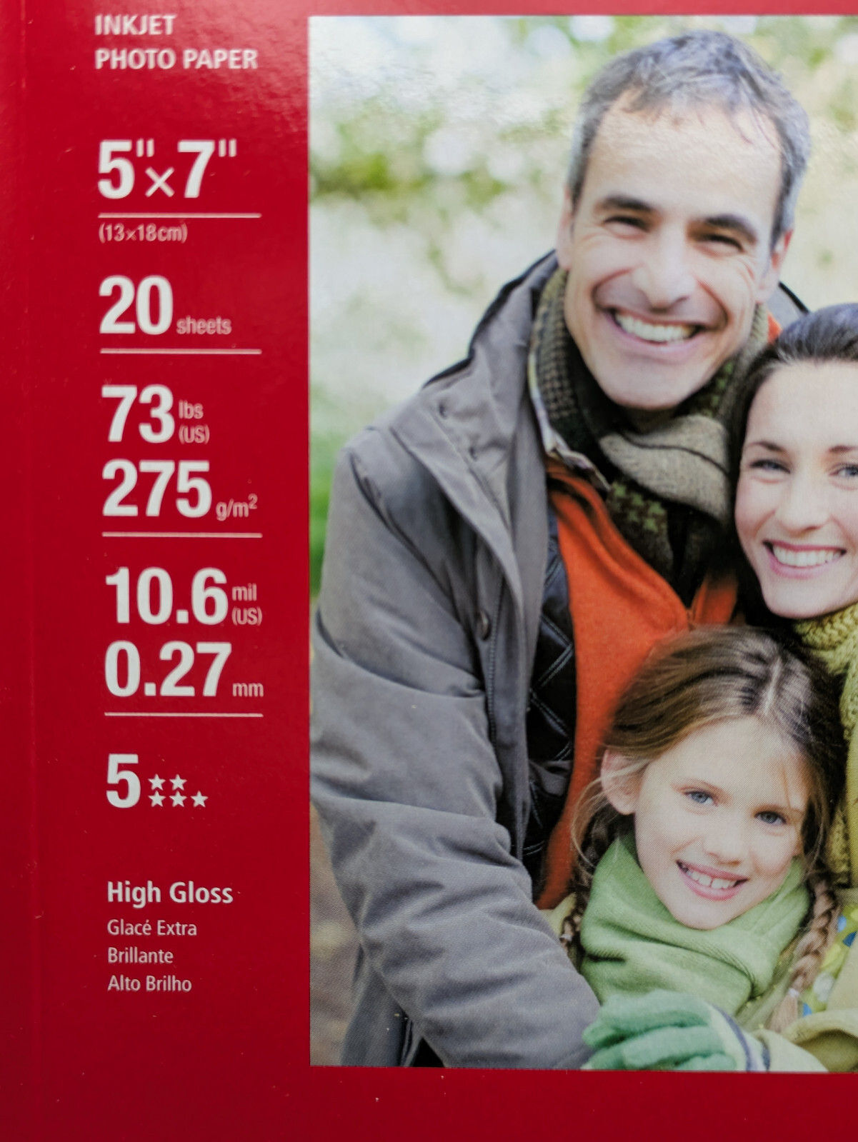 Canon Photo Paper Plus Glossy II 2 5″x7″ 20 Sheets PP-201 73LBS 2-PACK NEW 40pgs