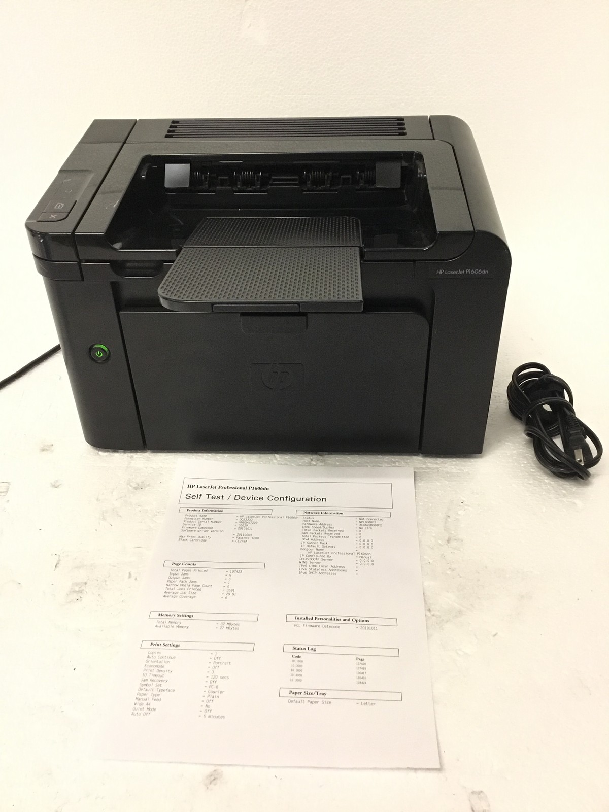 HP LaserJet P1606dn CE749A Network Laser Printer Duplex 107K Pages FREE SHIPPING