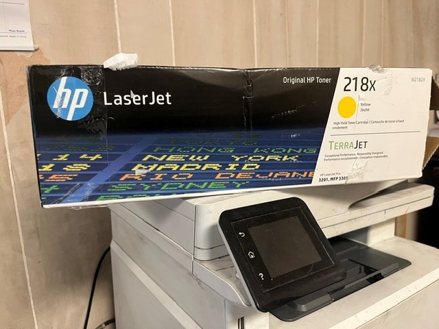 HP 218X High Yield Yellow Original LaserJet Toner Cartridge Open box sealed pk