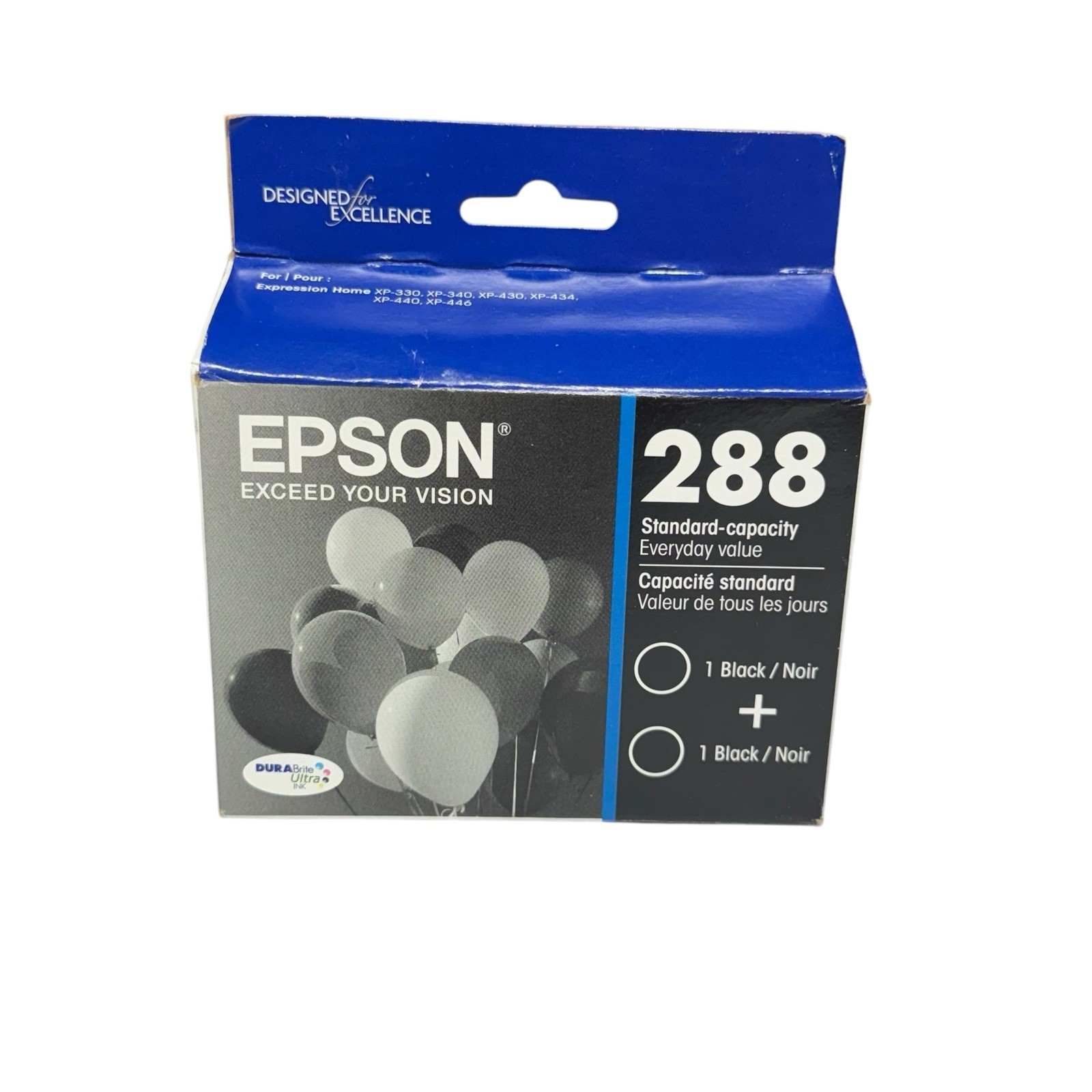 Epson 288 2 Pack Ink Cartridges Black (T288120-D2) OEM Sealed Box – Exp 04/2027