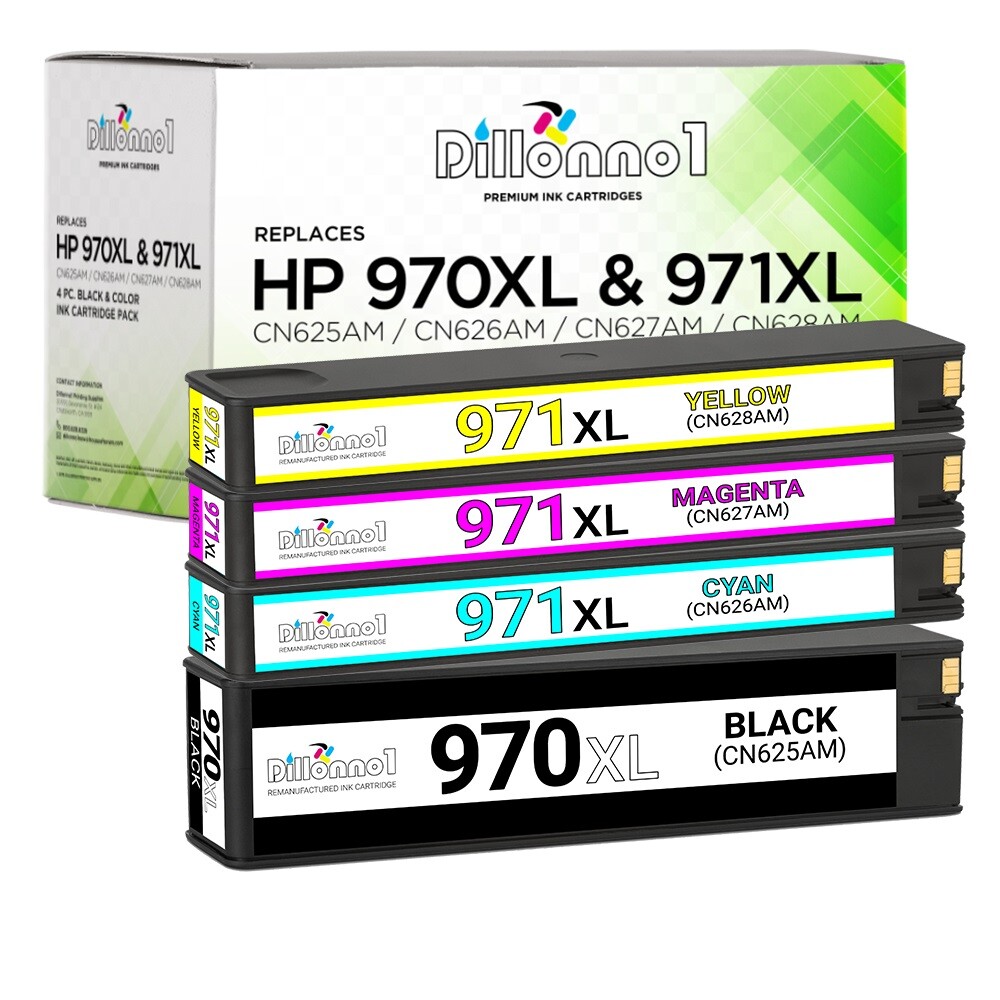 4 Pack HP 970XL 971XL Ink Cartridges For OfficeJet Pro X451dw X476dn X476dw