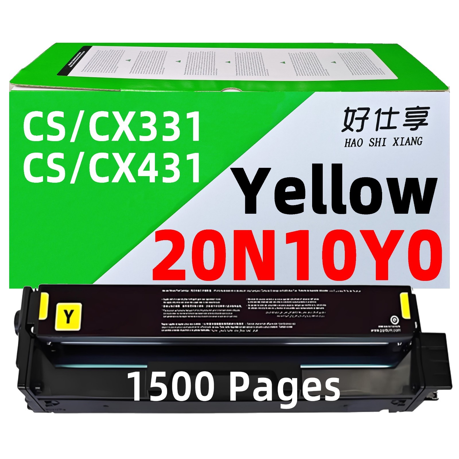 20N10Y0 Magenta Toner Cartridge Compatible for Lexmark CS331 CS431 CX331 CX431
