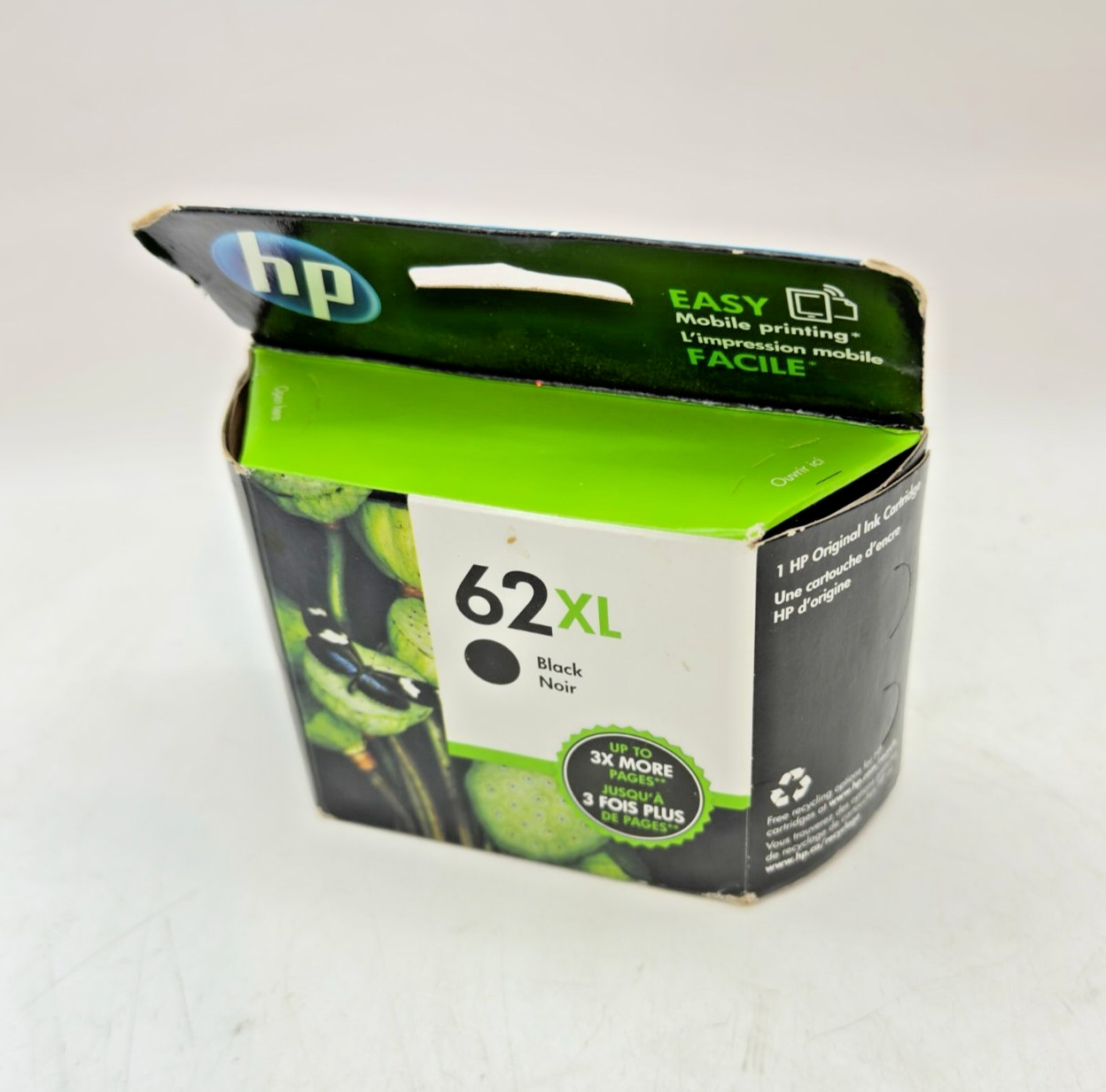 Genuine HP 62XL Black Ink Cartridge C2P05AN Sealed Box Exp 06/2018